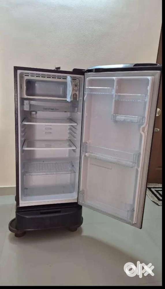 LG fridge with stand