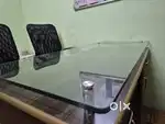 Office Reception table with 3 executive chairs