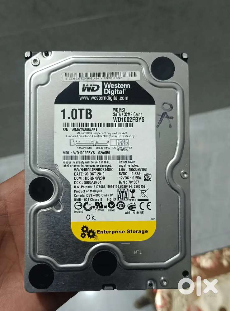 1TB western Digital Hard drive