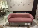 Set of 3 Pink sofa 9 seater.