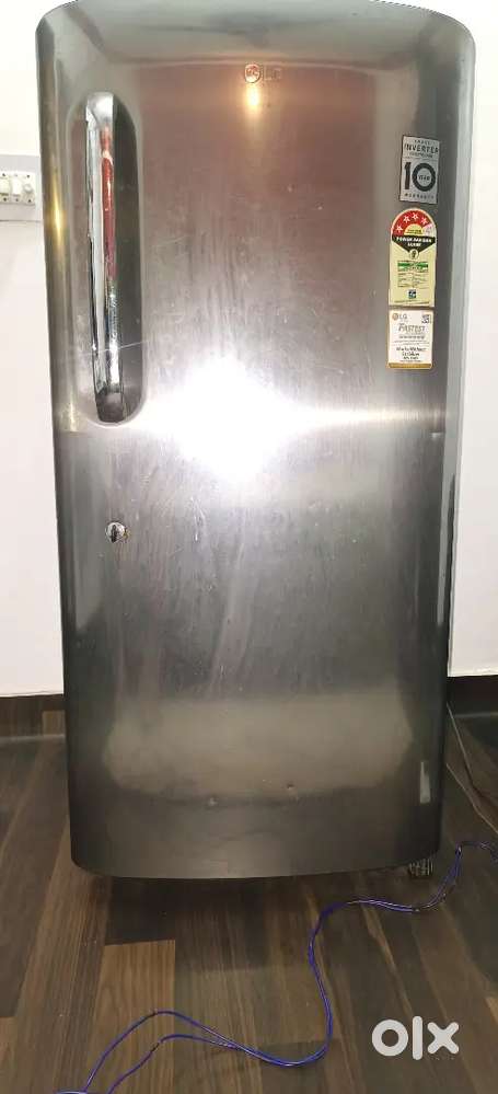 LG Single Door 215 Litres 4 Star Refrigerator Shiny Steel