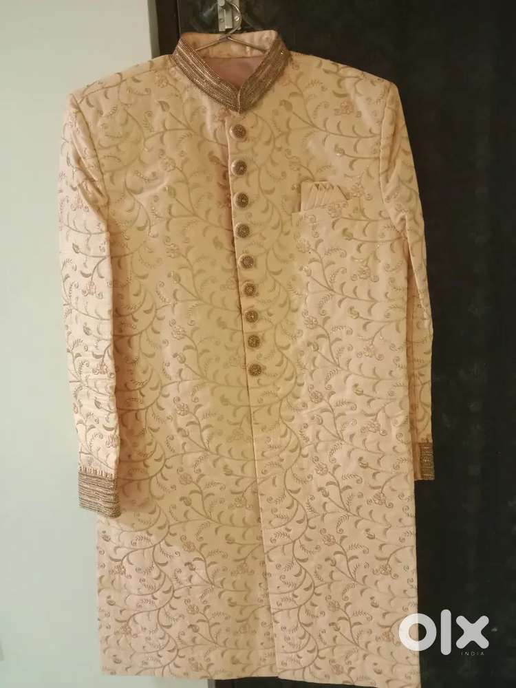 Ethnic sherwani...full set with Dupatta
& 3pcs wedding coat new