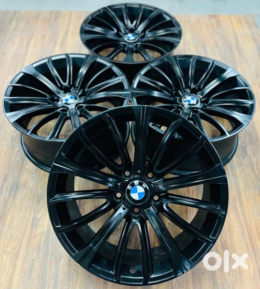 BMW 18 inch 6×120 pcd 8.5J black OEM alloy wheels set of four