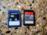 Sony and SanDisk 4GB camera SD card