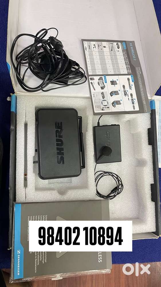 SHURE Mic and receiver & Samson Headset microphone