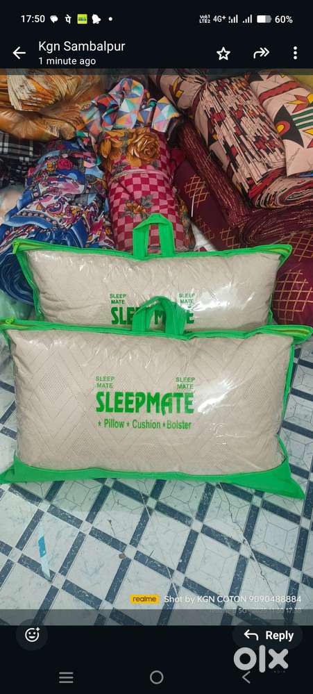 Pillow product sales man or delivery person