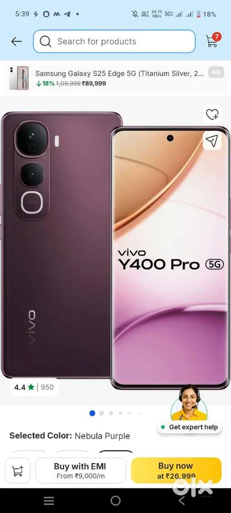Y 400 pro 5g 8gb 256