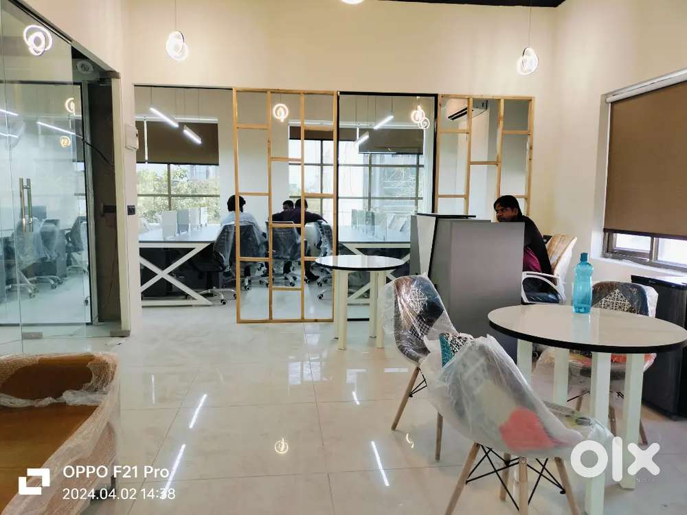 2cabin 20 workstation reception fully furnished office space for rent