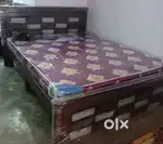 Brand new queen size bed with mattress at very affordable price