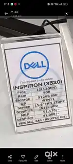 Dell laptop i3