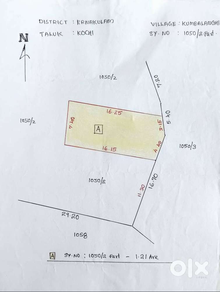 Land for sale at Kumbalangi
