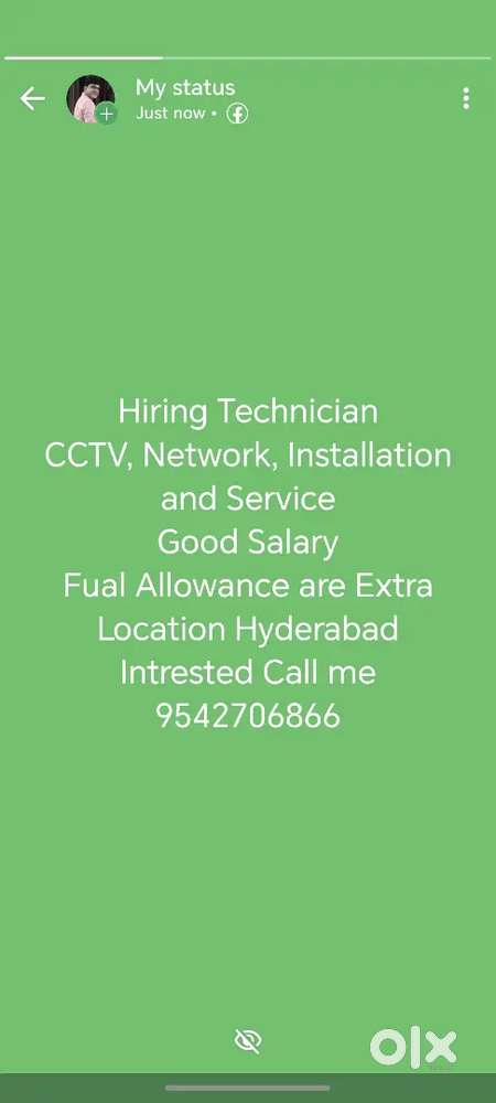 Hiring TechnicianCCTV, Network Installation and Salary Fuel are Extra