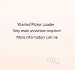Wanted Picker and packar  - Howrah