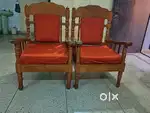 2 sofa chairs pure teak wood