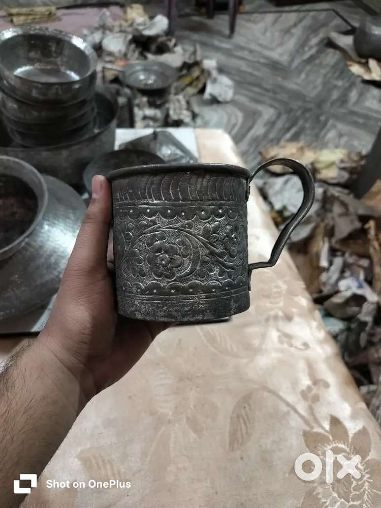 Unique 100% तांबे का शुद्ध नहाने का मग (डोंगा),0.8 लीटर! [हस्तनिर्मित]