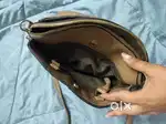 Long sling and short handles Handbag
