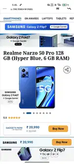 Realme narzo 50 pro 5g 6/128