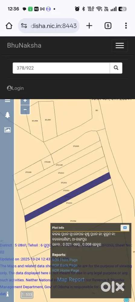 Plot for sale in bhanjanagar