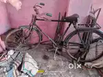 Green colour bycycle  New condition very less use