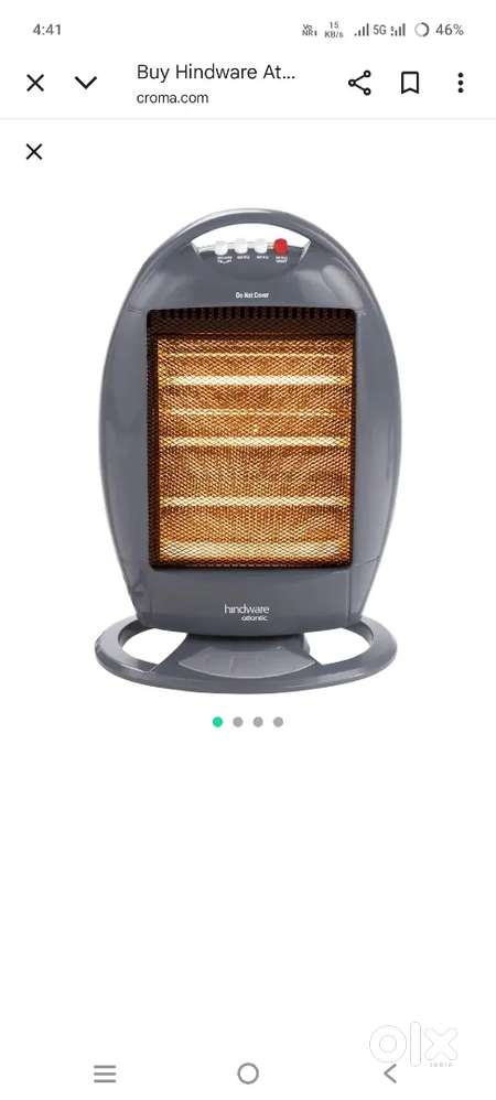 Hindware room heater brand new condition