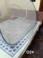 King Size Cot with drawers and 4 Chair glass dining Table