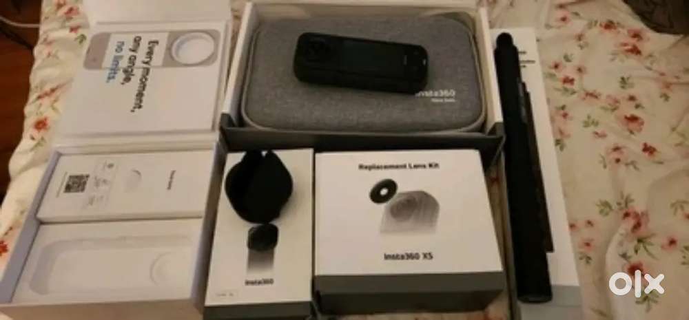 Used Item Insta360 X5 360 Action Camera With Accessories.