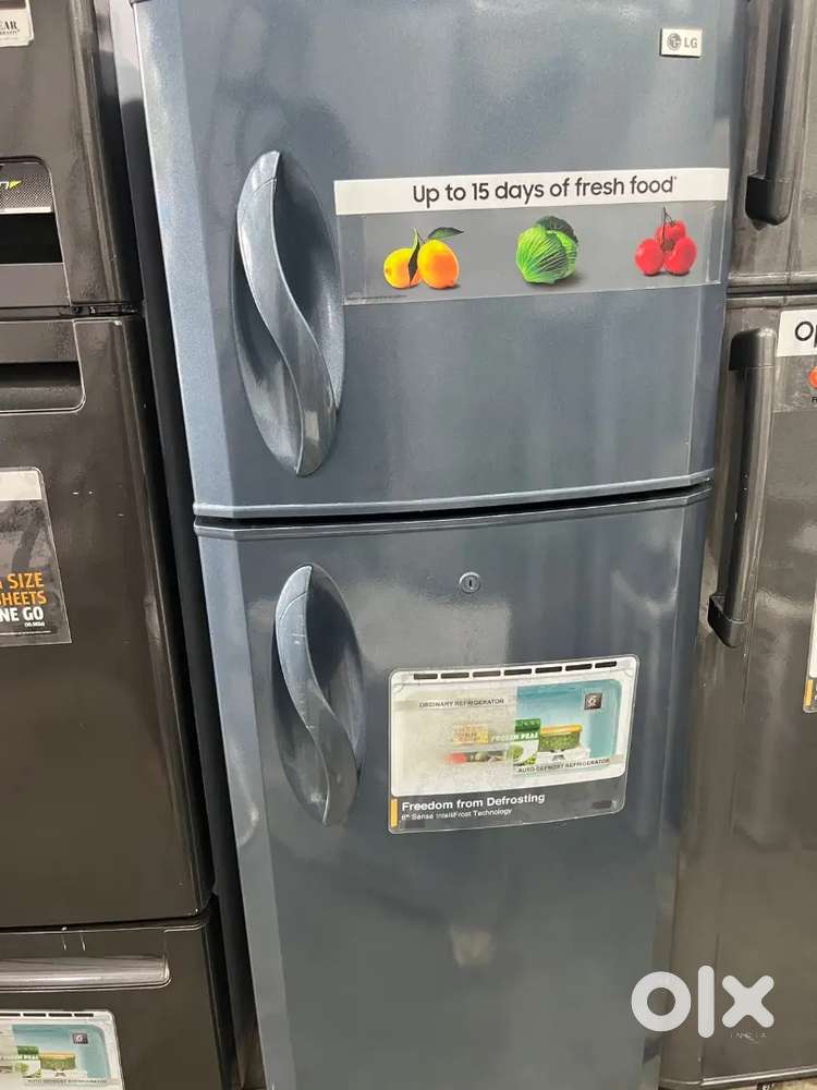 Double door fridge with warranty good condition