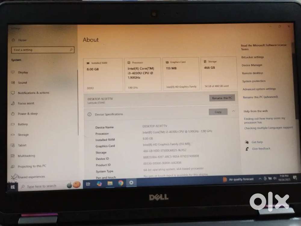 Dell laptop
