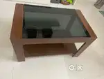 Center table with glass top