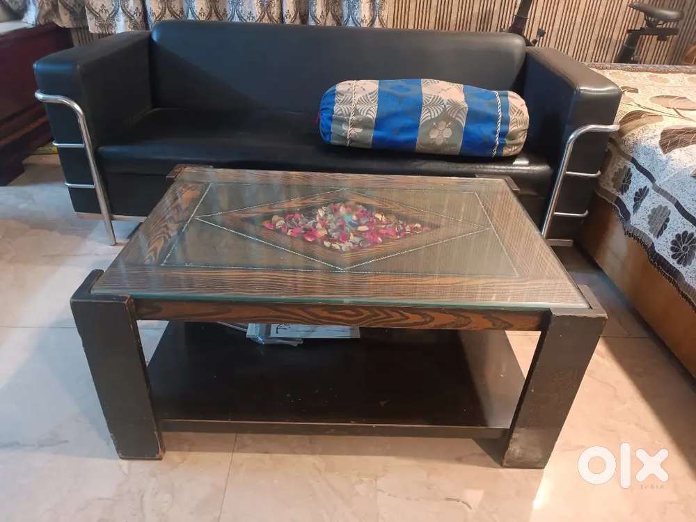 3 Seater Sofa and Center Table Set