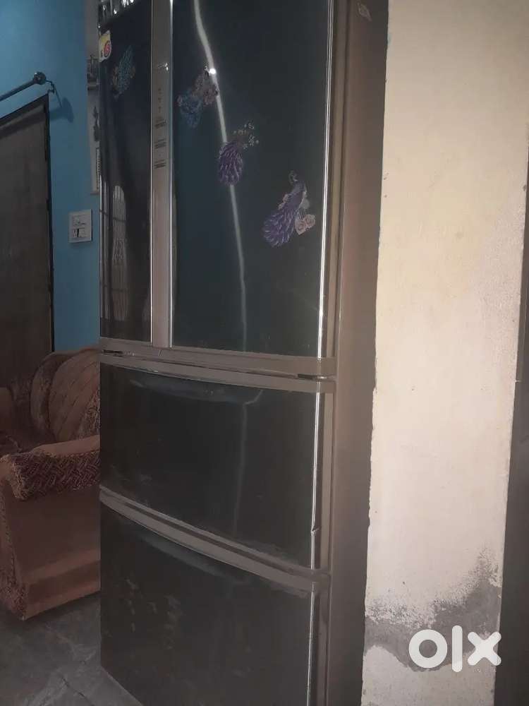 Double door fridge steel