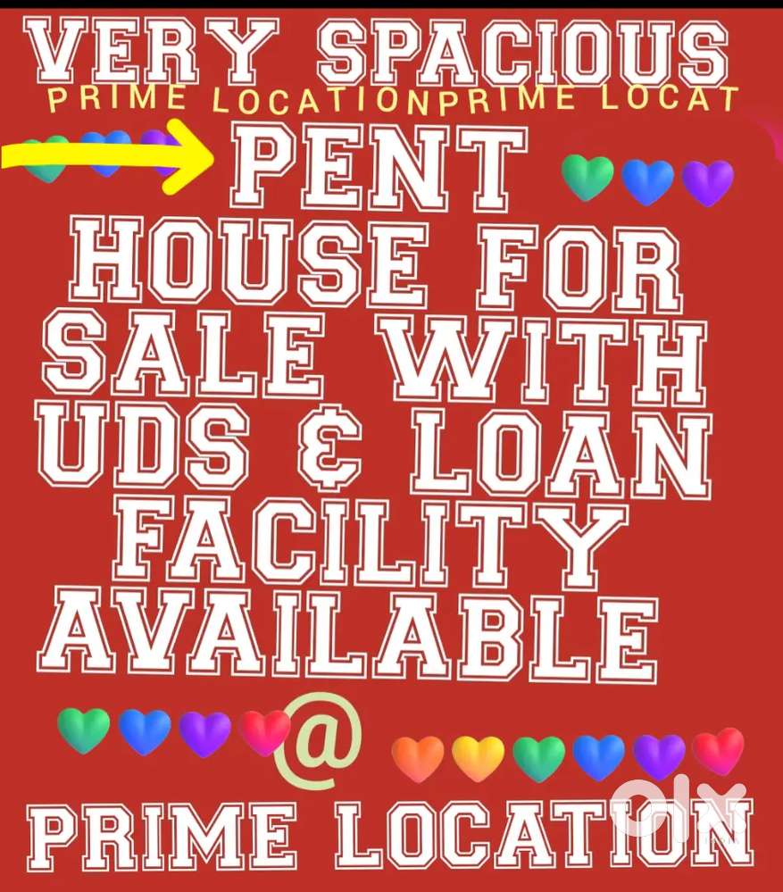 PENT HOUSE FOR SALE VERY SPACIOUS with UDS @   EAST Marredpally
