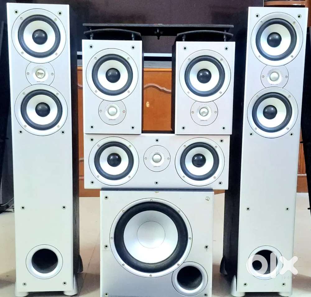Polk music home thetre speakerpackage amplifier reciver muteki system