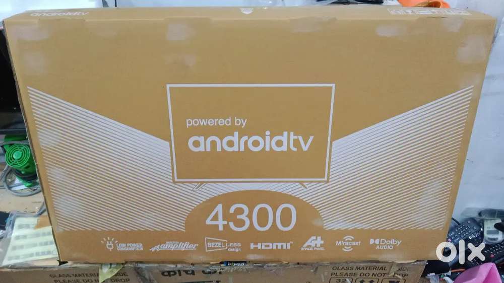 40 inch smart android frameless led tv 600 free channel voice remote