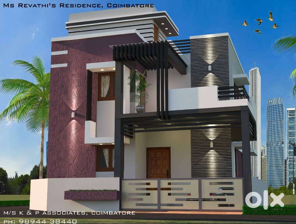 DTCP Approved 3BHK villa for 46.1L @ Karamadai