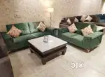 3+2 Sofa set green colour available in Starf Furniture