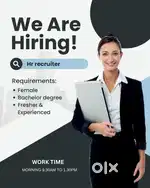 We are Hiring Hr recruiters and office assistant