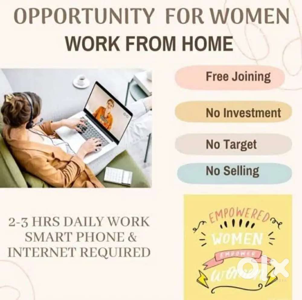 Work from home for girl women