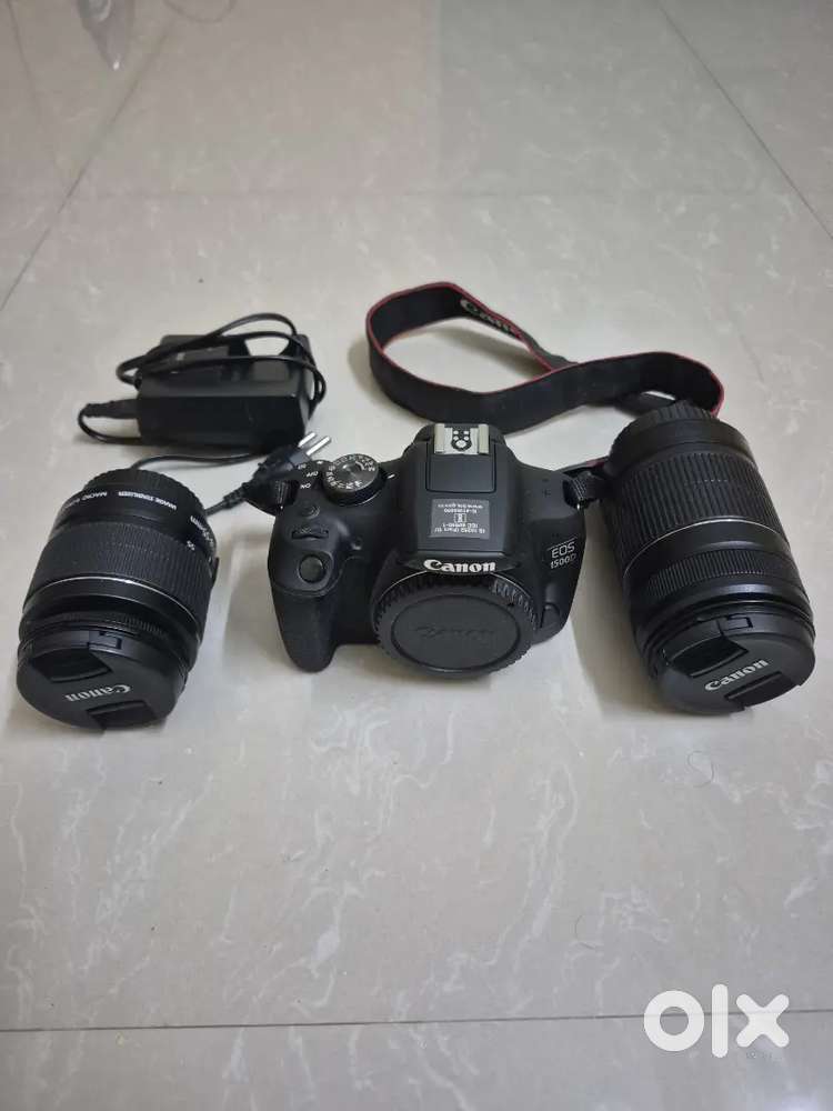 Canon 1500D DSLR  – 18-55mm + 55-250mm Lens – Excellent Condition