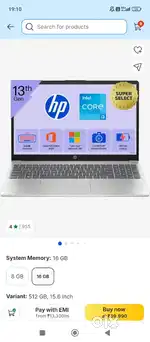 HP MSO 2024 Intel Core i3 13th Gen 1315U (16 GB/512