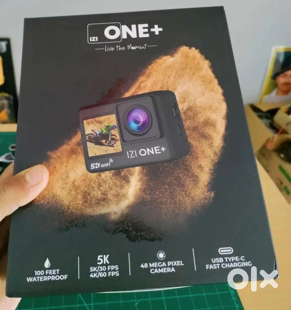 IZI ONE Plus 5K Action Camera 48MP – Excellent Condition Dual Screen