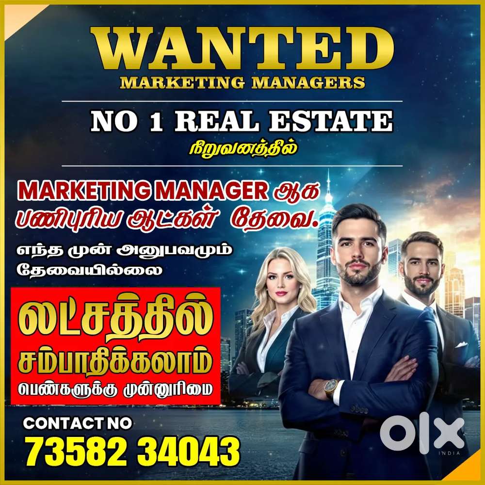 Marketing Manager For Real estate