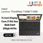 Used Lenovo ThinkPad T480/T490 i7 8th Gen  16GB RAM  256GB NVMe