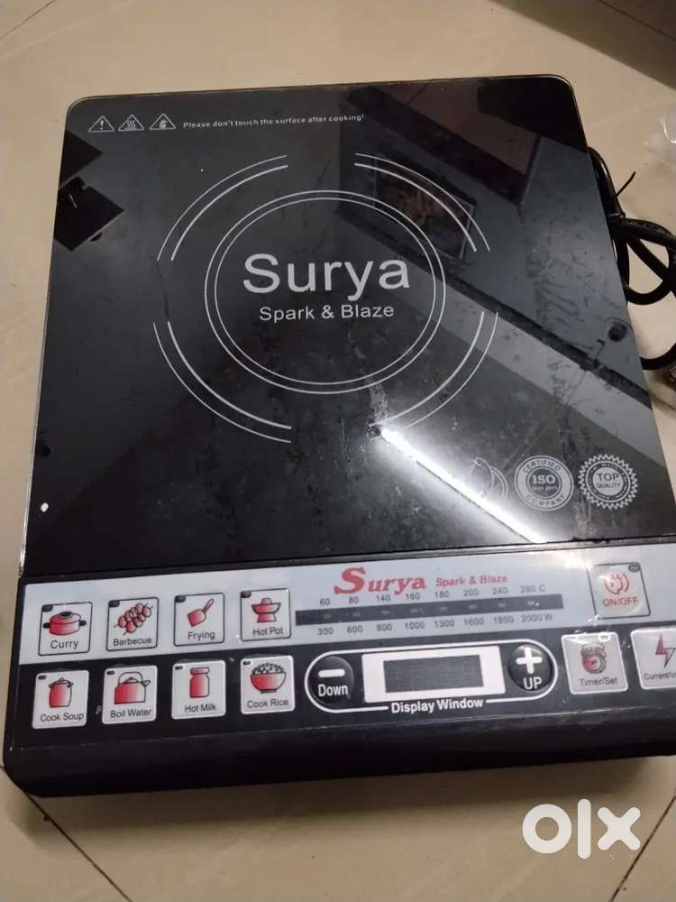Induction with 4 utensils and 1 electric kettle