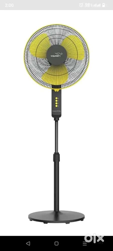 Stand fan black and yellow colour