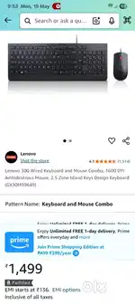 Lenovo Keyboard & Mouse + Quantum USB Hub