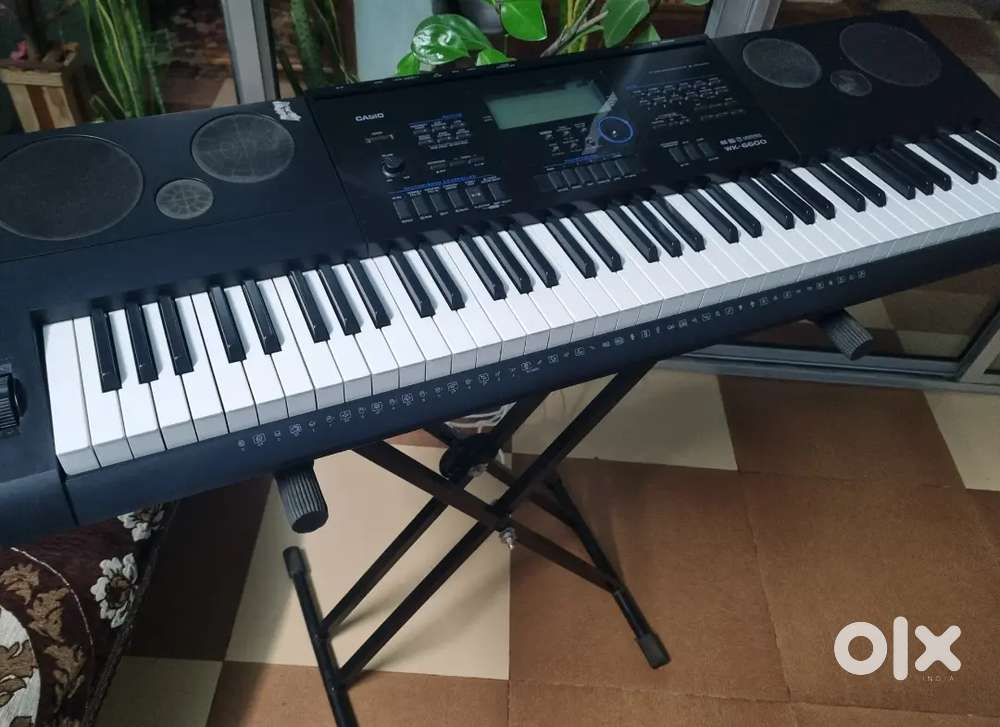 Used CASIO WK6600 76 keys Keyboard (With Sustain pedal and Stand)