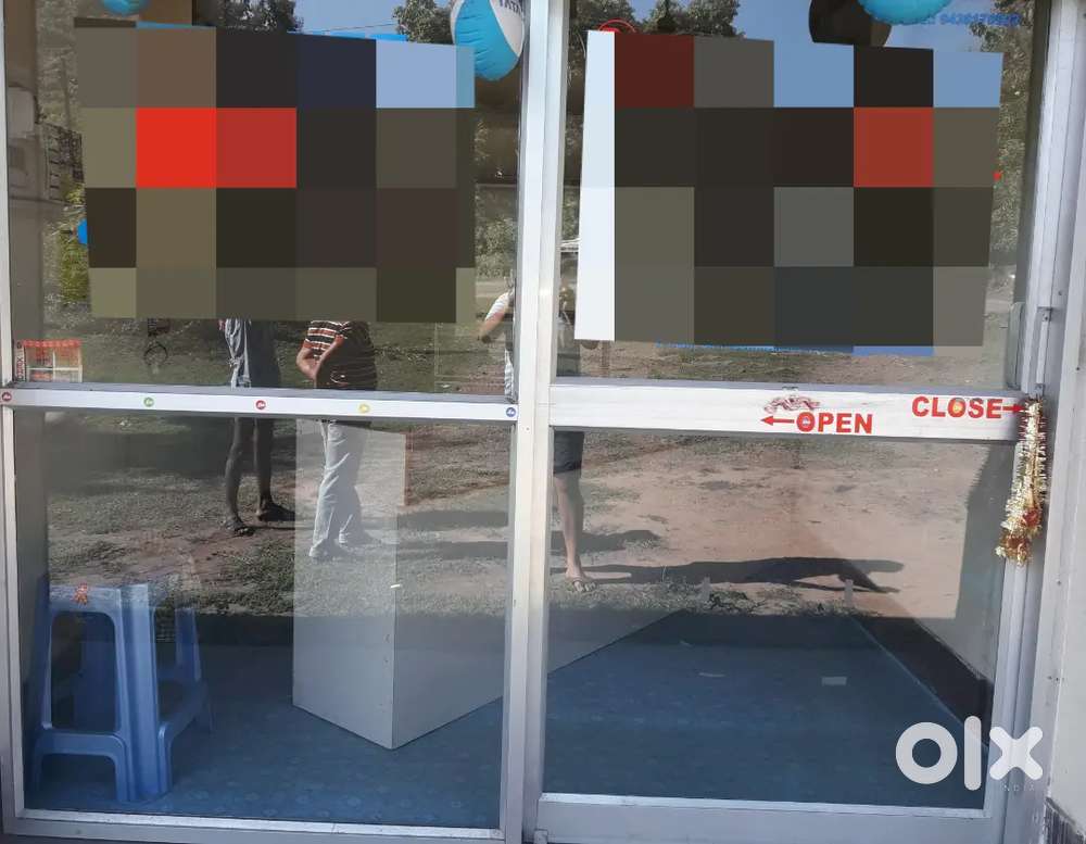 Shope showcase & Aluminium sliding door