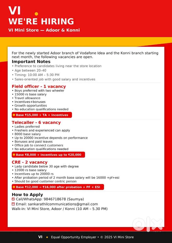 Cre for vi mini store adoor