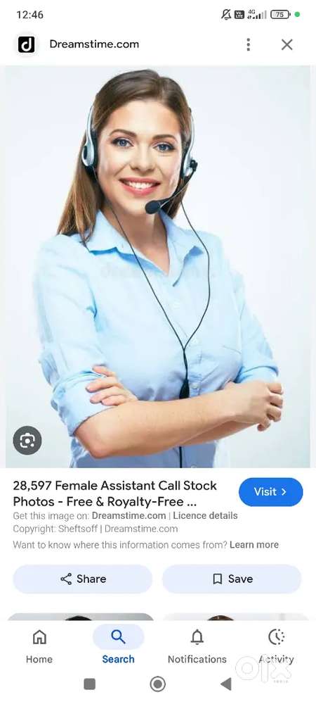 Calling n personal assistant work job